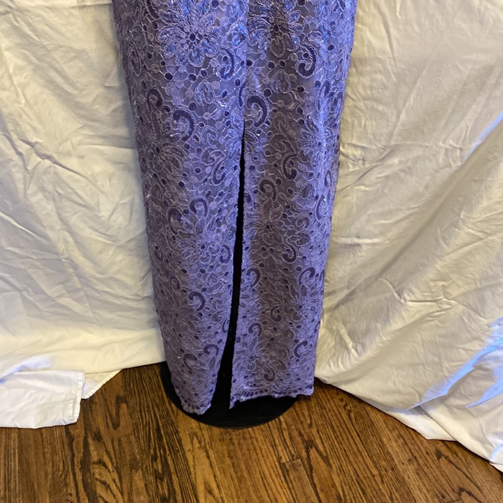 Js Collection Lavender Sequin Gown - image 5